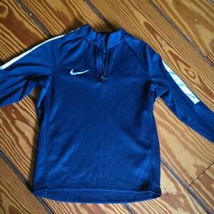 Nike Navy Long Sleeve Zip-Up Top